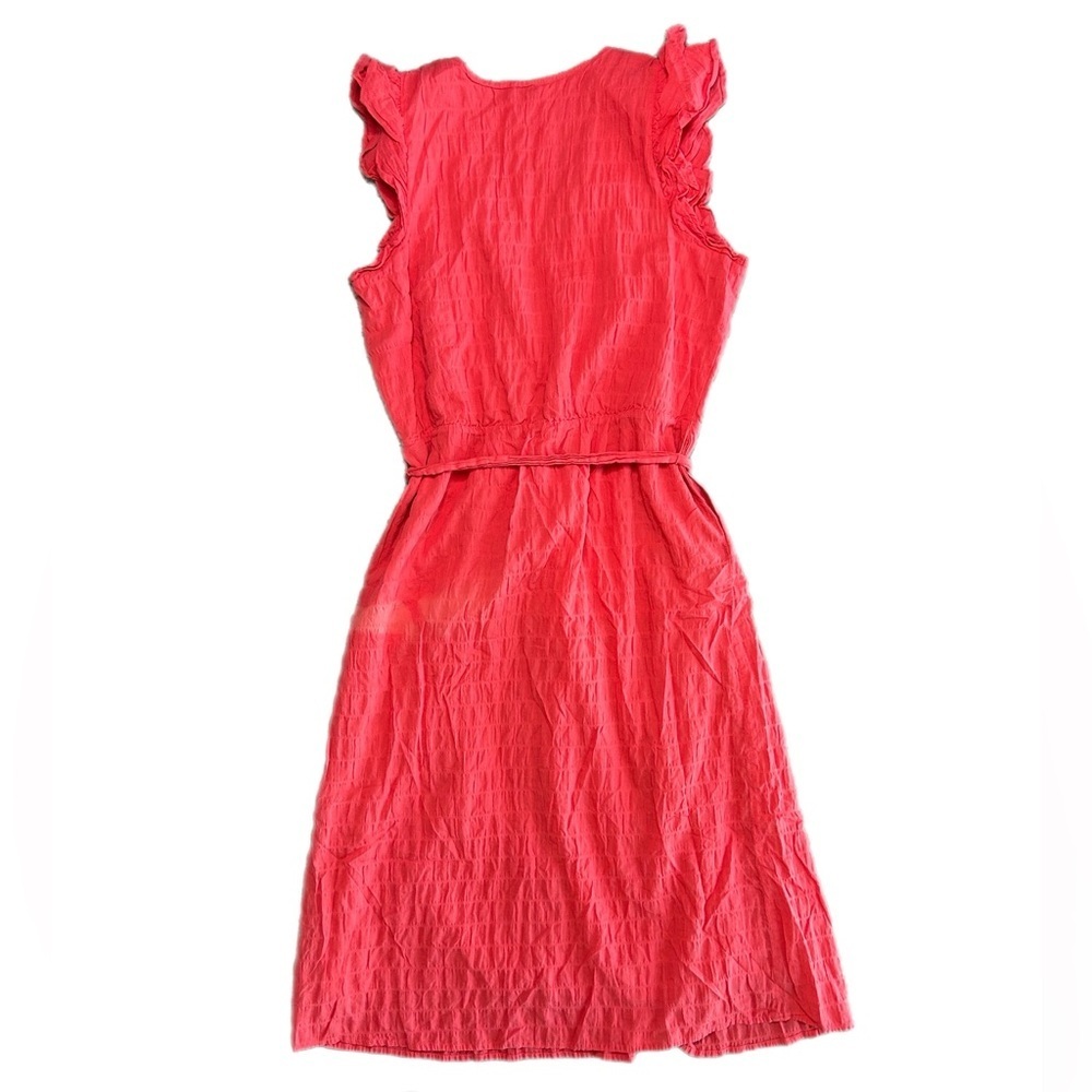 a new day Girls' Coral Red Wrap Dress with Tie Waist - Picture 7 of 9